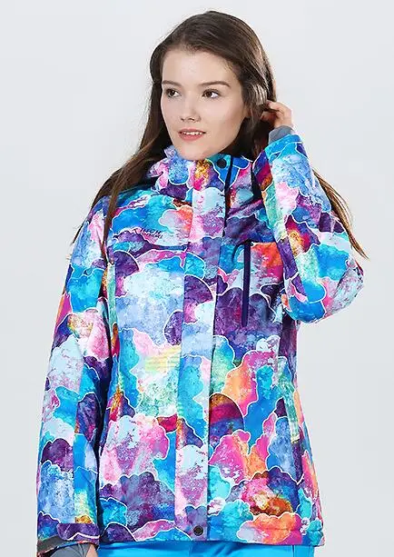 purple print Сноуборд лыжикуртка женская зимняя горнолыжная куртка женская лыжная куртка горные лыжи зимняя куртка для женщин куртка зимняя женская куртка горнолыжная сноубордическая куртка сноубординг куртка горнолыжная женская - Цвет: purple print