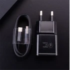 USB-адаптер для быстрой зарядки для Samsung Xiaomi 10T A2 Lite 9 Redmi 5A 6A 4X Poco X3 F2 pro Note 6 7 8 Pro 9 В, вилка европейского стандарта, зарядный кабель