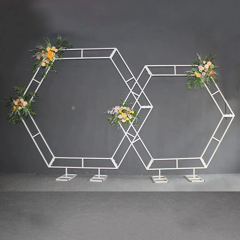 Шестигранный Свадебный арочный фон Пергола Воздушный Шар АРКА металлический