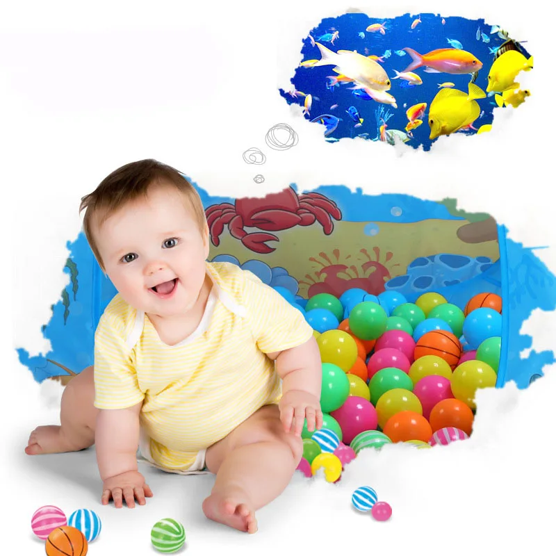 

Kids Play Tents Play House Ocean Ball Pool Pit Foldable Folding Indoor Outdoor Cartoon Castle Tent Toys Baby Photography Props