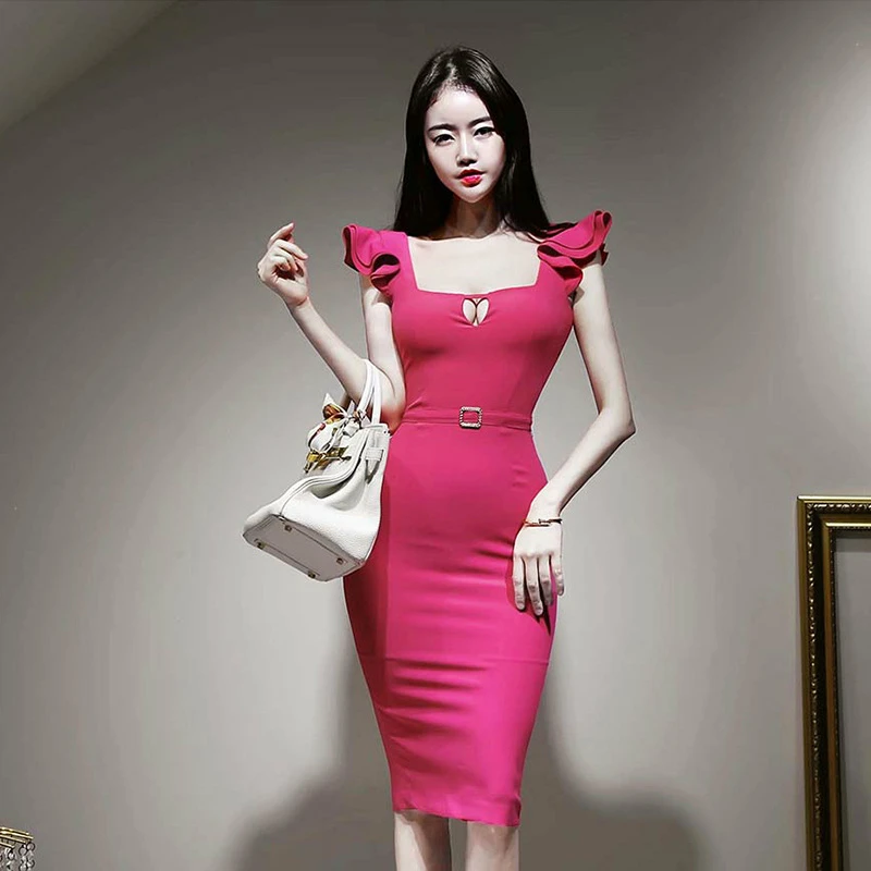 

Sheer Plus Size Dresses for Women Short Sleeve Slim Women Summer Dress Casual Midi Elegant Dress for Wedding Party Sundress Robe