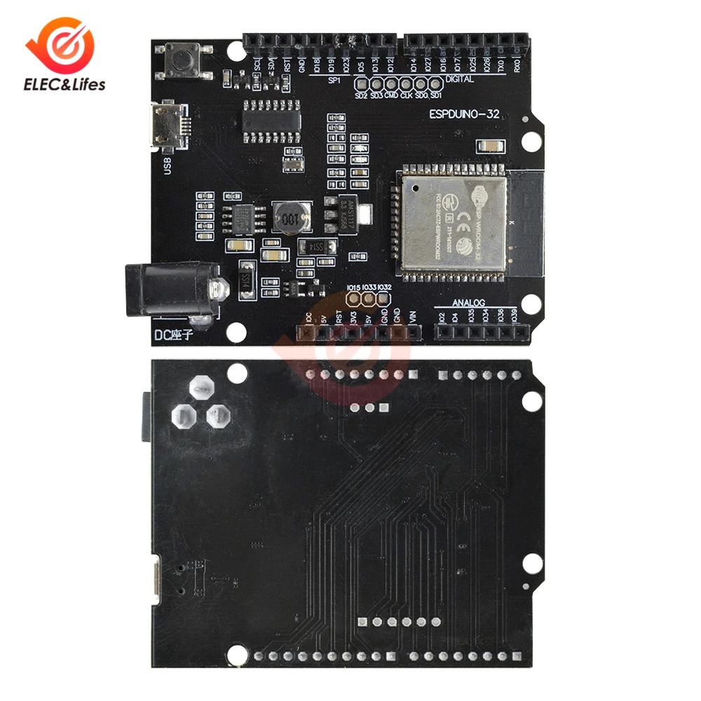 Для Arduino TTGO UNO D1 R32 ESP32 ESP-32 Bluetooth+ WiFi макетная плата CH340 Wemos D1 Mini с интерфейсом Micro USB 5-12 В