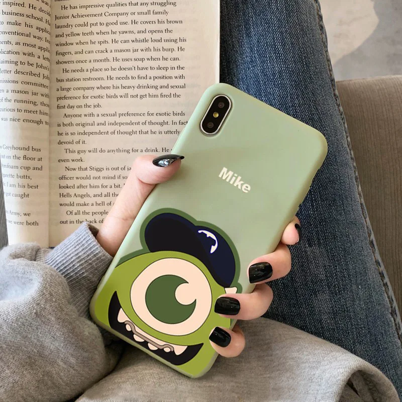 Mike Sulley Cute Cartoon Soft Silicone Phone Case For iPhone 11 Pro Max Candy Cover X XR XS 8 7 6 6S Plus funda |