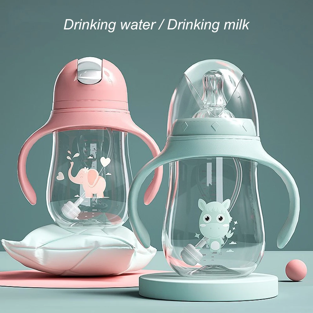 

Dual-use Baby Bottle Water Bottle Kids Feeding Bottle Wide-Caliber Multifunctional Drinking Cup Drinking Milk Drinking Water