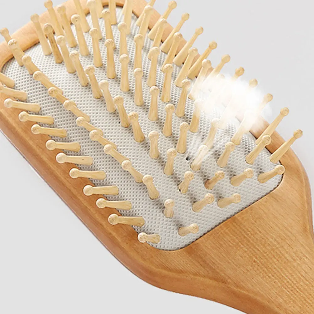 

1Pc Wooden Anti-static Scalp Comb Curved Comb Hair Brush for Curly and Tangled Hair