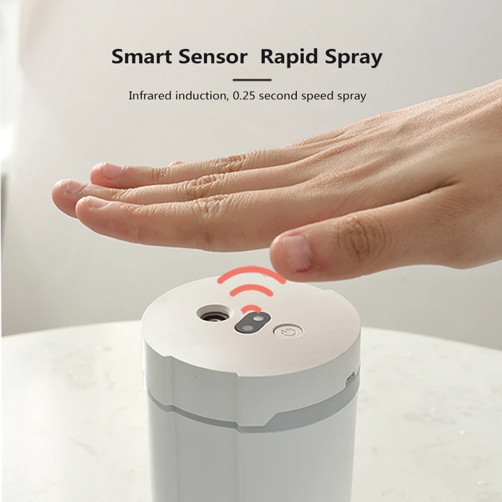 

Induction Humidifier Storage 2W Portable 280ml Humidifier Non-contact Indoor USB Smart Infrared Induction Alcohol Sprayer