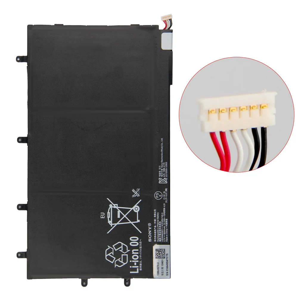 original replacement sony battery for sony xperia tablet z tablet 1icp365100 3 lis3096erpc sgp321 genuine battery 6000mah free global shipping
