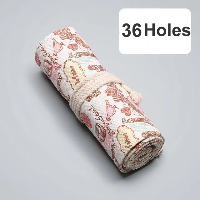 36 with out pencil 12/24/36/48/72 рулон школьный пенал Kawaii пенал из ткани уголовного для девочек и мальчиков милый большой пенал, штрафы коробка канцелярских принадлежностей - Цвет: 36 with out pencil