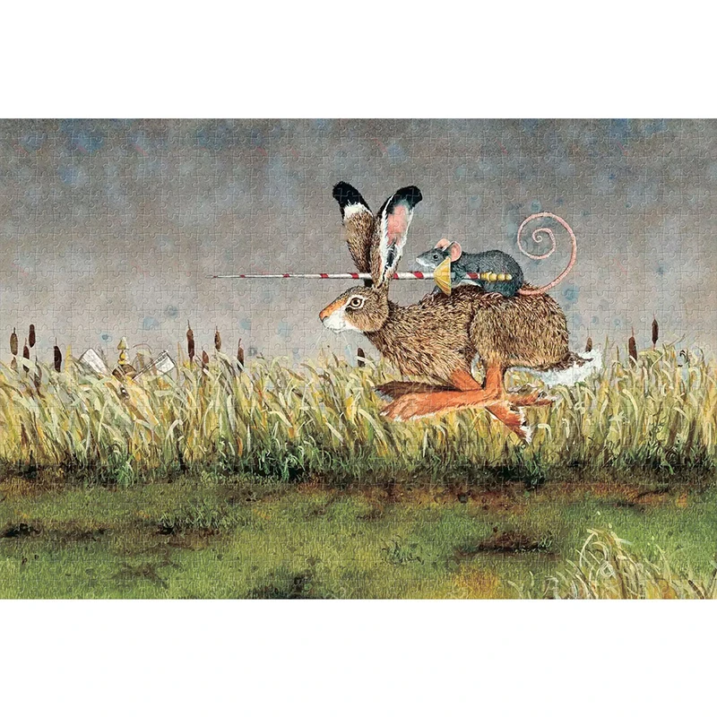 

Wooden Puzzle Rabbit Mouse 1000 2000 Pieces Cartoon Anime Warrior Don Quixote Wooden Toy Adult Educational Gift