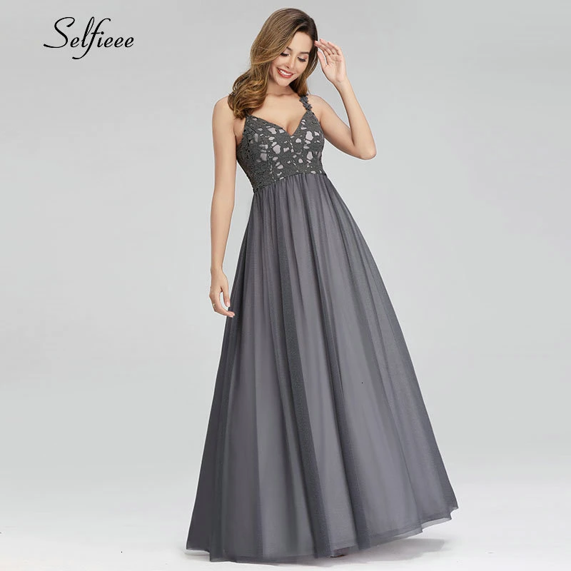 Женское кружевное платье трапеция Элегантное Длинное Платье на бретелях