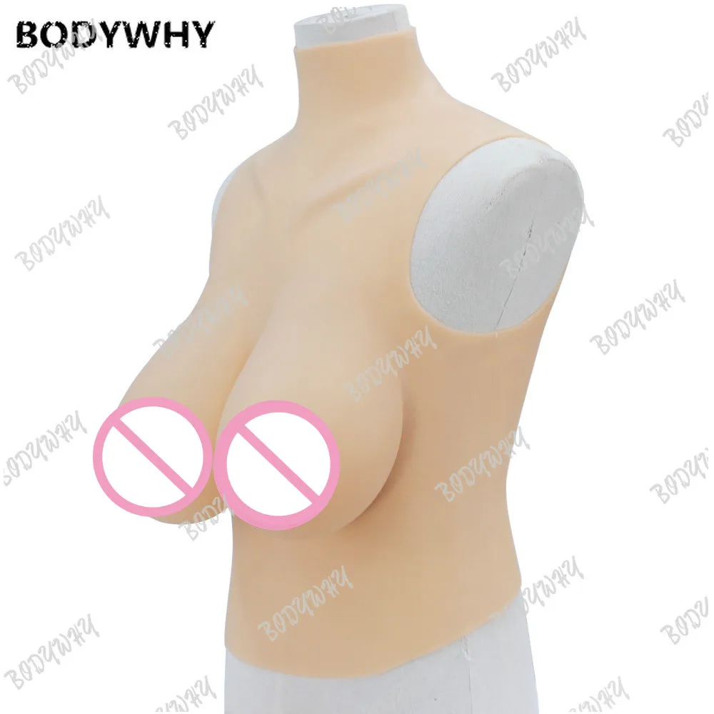 High Quality Fake Dressing Artificial Breast Simulation Artificial Breast Silicone Drop-Type Large Cup Breast
