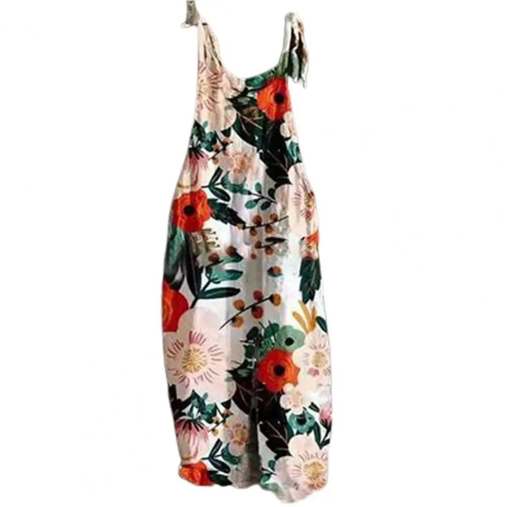 

Women Jumpsuit Butterflies Print Sling Vintage Summer Vintage Loose Floral Print Jumpsuit for Party