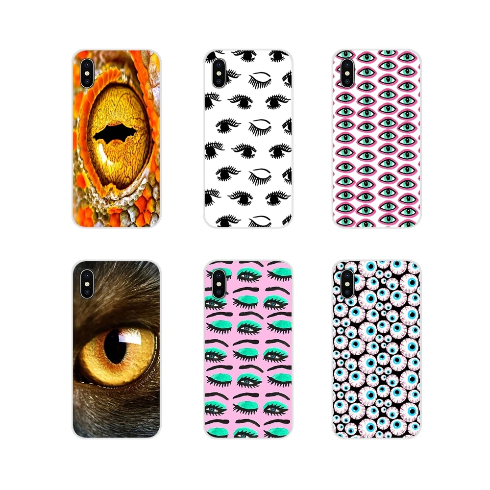 Прозрачный чехол из термополиуретана с сумка красочный желтый глаз crazy для Samsung