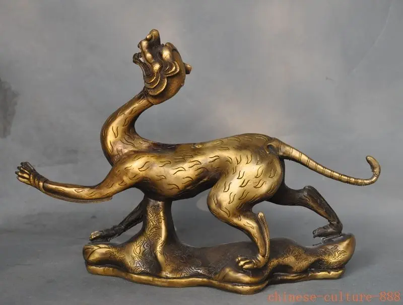 

christmas old chinese folk fengshui bronze Four sacred 4 mythical beasts lucky statue halloween