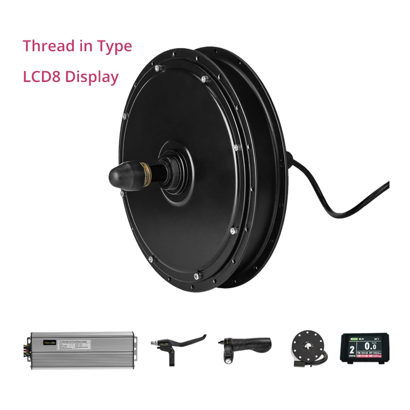 LCD8 Freewheel 48 в 1500 Вт Электродвигатель для велосипеда, бесщеточный мотор для задней ступицы, 1500 Вт, колесо свободного хода/кассета, электрический велосипед 1500 Вт, моторное колесо ступицы - Цвет: LCD8 Freewheel