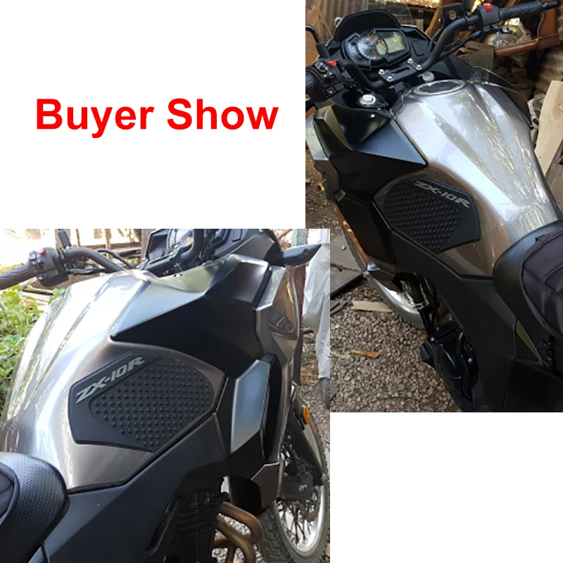 

For Kawasaki Ninja ZX-10R 2011-2017 2012 2013 2014 2015 2016 Knee Grip Traction Pads Decals Fuel Gas Tank pad Anti slip Stikers