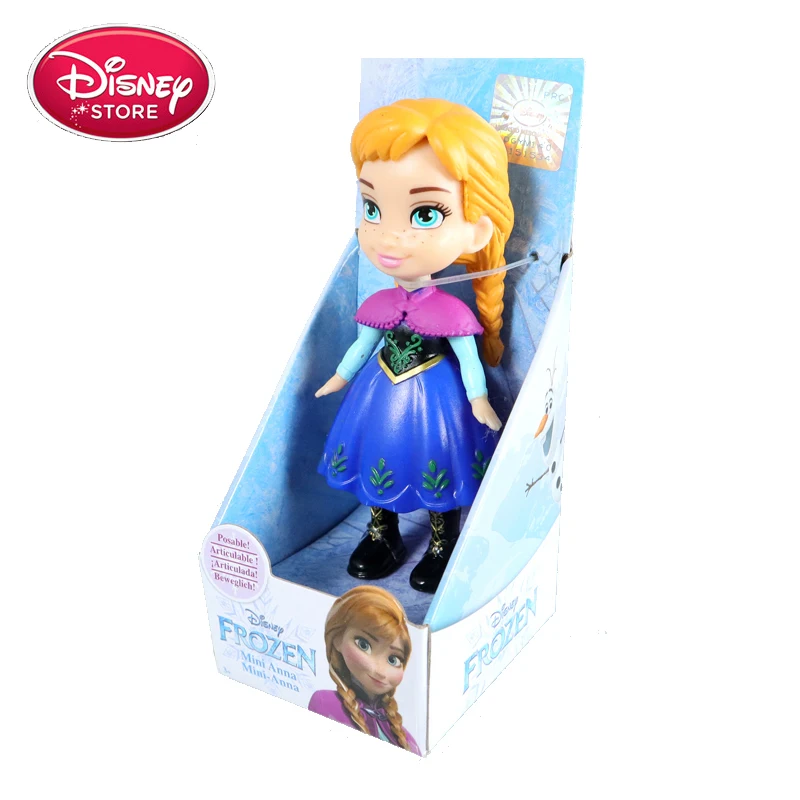 anna Disney платье принцессы «Холодное сердце» 2 фигурка Анна Эльза, Белль София «Ариэль» карнавальные костюмы Белоснежки, Золушки Рапунцель Фигурки игрушки Рождественский подарок - Цвет: anna
