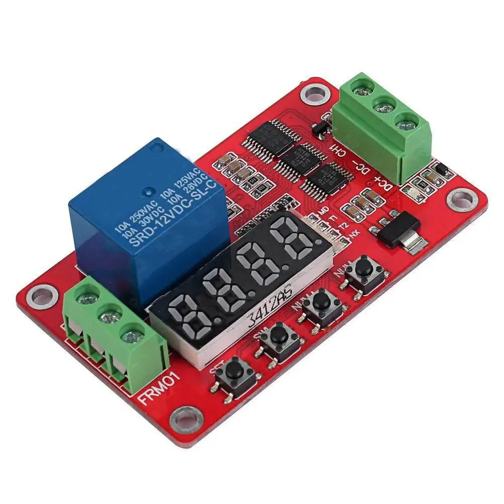 12 В Автоматическая задержка многофункциональное самоблокирующееся реле цикл