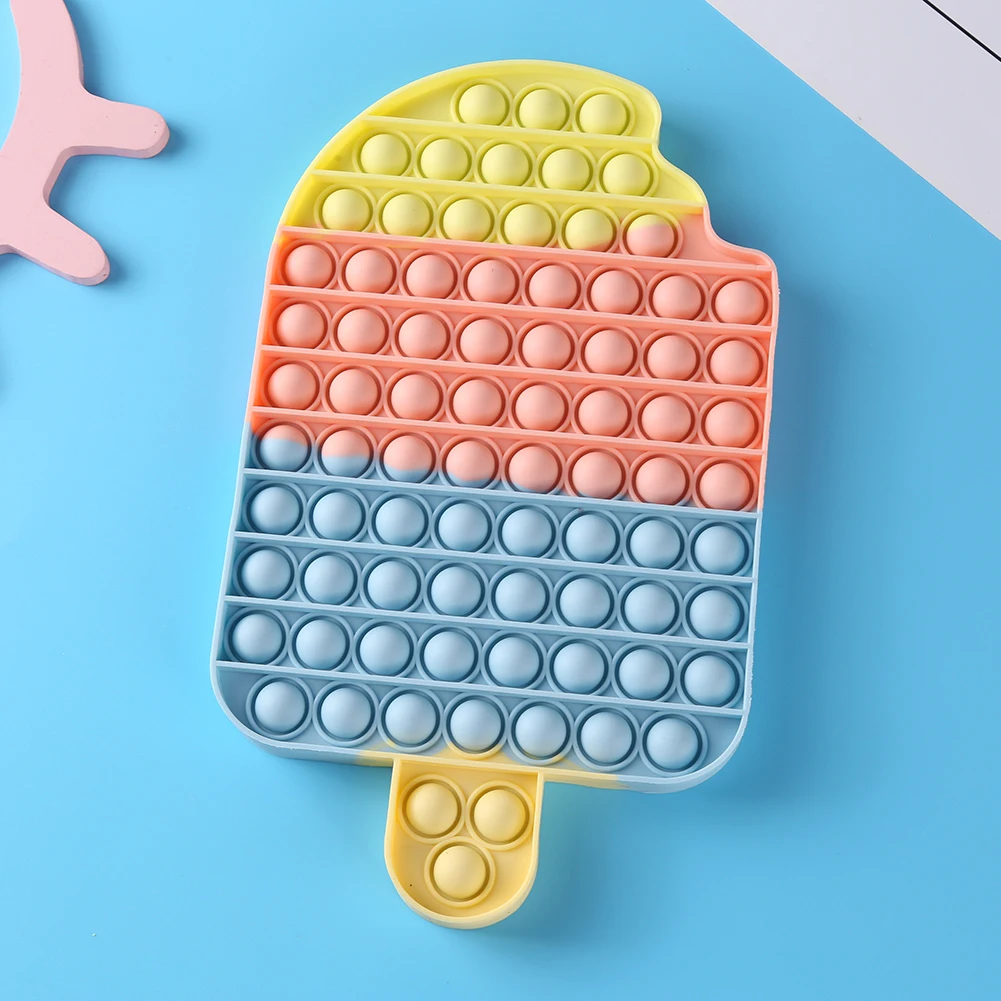 

Push Bubble Fidget Toys Ice Cream Adult Stress Relief Sensory Toy Antistress Fidgets Board Soft Squishy Bubble Anti-Stress Game