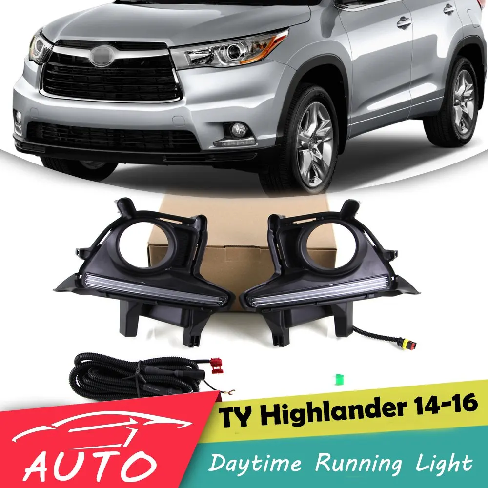 Дневные ходовые огни DRL светодиодный светильник для Toyota high Lander 2014 2015 2016| |