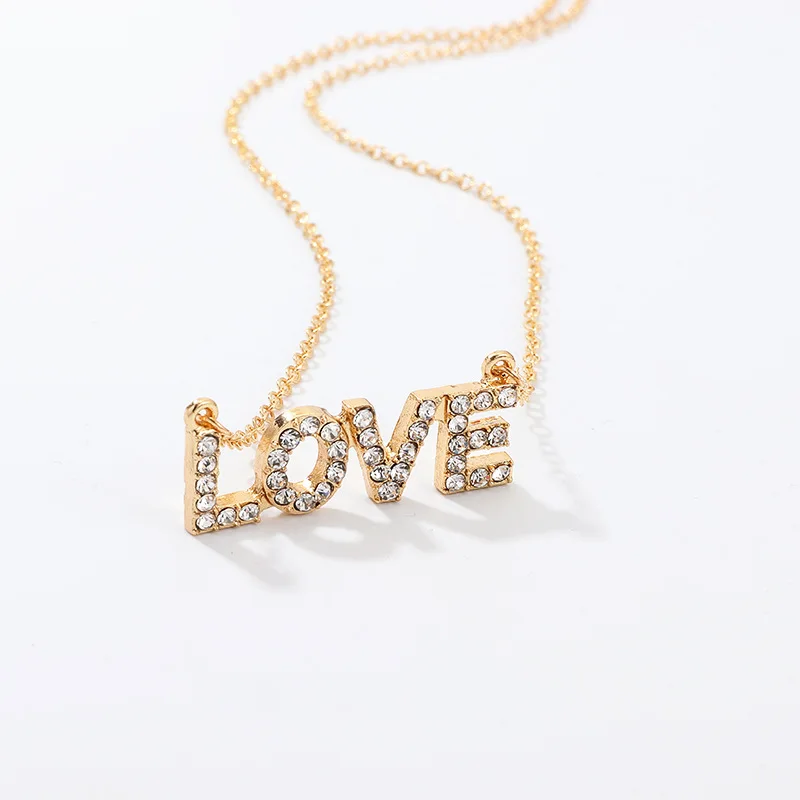 Модное блестящее ожерелье с кулоном в виде сердца из циркония для женщин золотой