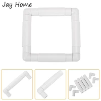 plastic square embroidery clip frame cross stitch hoop stand sewing hoop tools for diy craft sewing quilting handhold stand lap