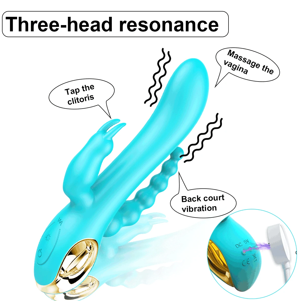 Вибратор с тройным удовольствием фаллоимитатор реалистичные секс игрушки для