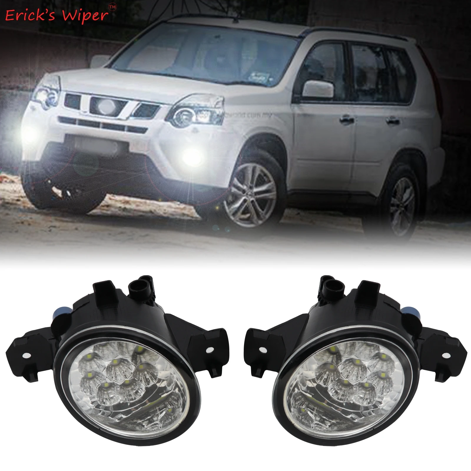 Ксенон белый яркий светодиодный фонарь светильник бампер фары для Nissan Almera Qashqai X