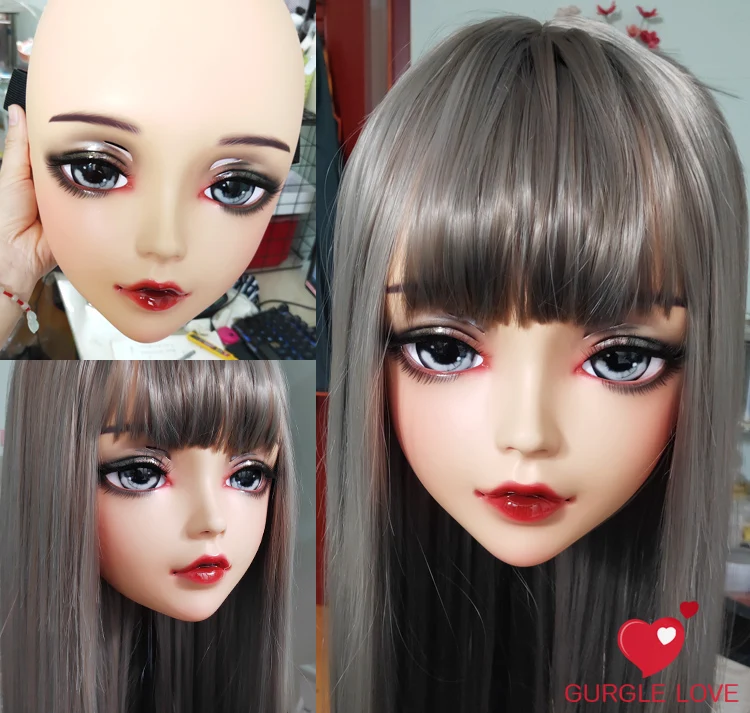 

(NEW-152) Female Resin Silicone Masks Halloween Party BJD Baby Doll Crossdresser Japan Kigurumi Mask Anime Cosplay