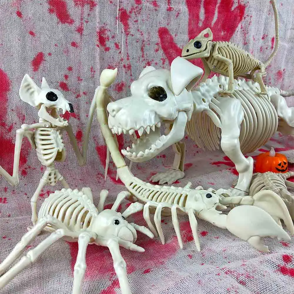 Декоративный реквизит на Хэллоуин 100% страшный Скелет животного летучая мышь