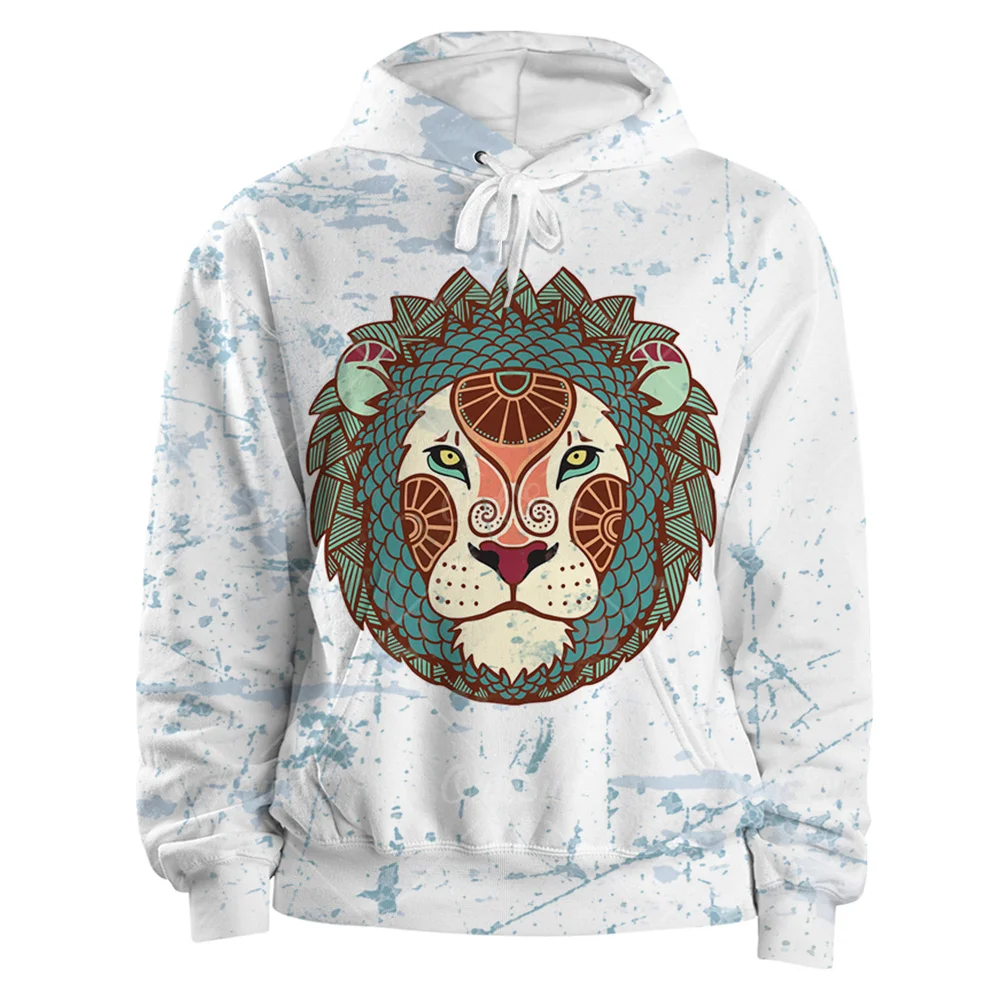 

Animal Lion Pattern Men Hoodie 3D Printing Spring And Autumn Harajuku Style Sweater Unisex Oversized Hooded Pullover Jacket 4xl