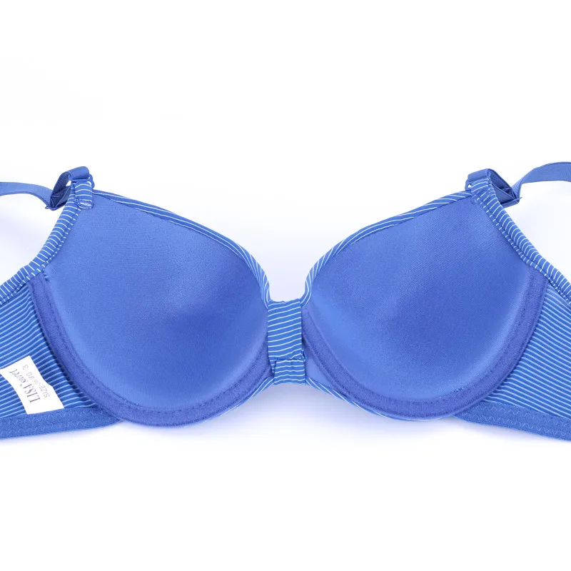 Сексуальный женский бюстгальтер хлопковый новая полосатая футболка на