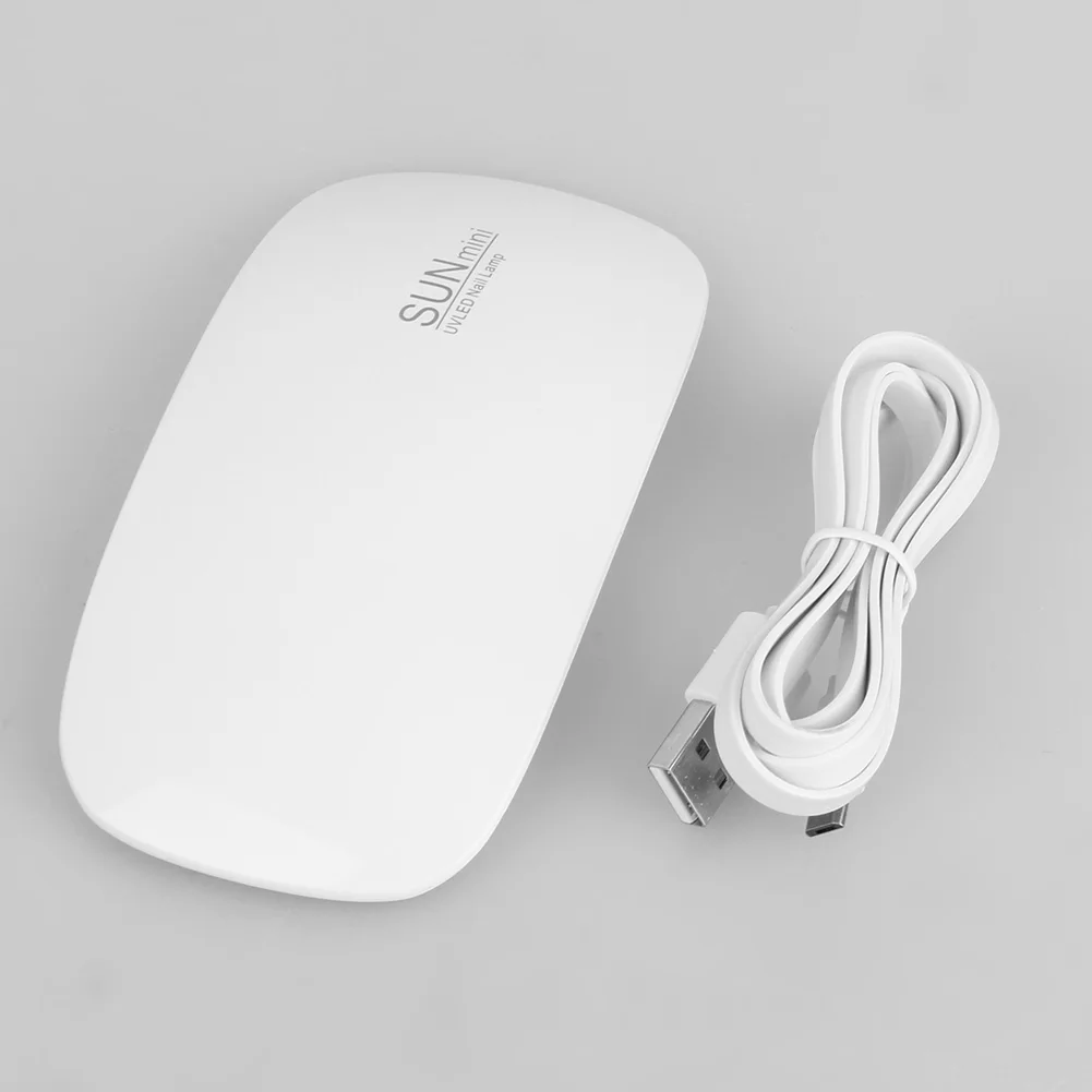 

6W Mini Portable LED Sunlight UV LED Lamp Nail Gryer With USB Cable for 45s/60s Timer Setting