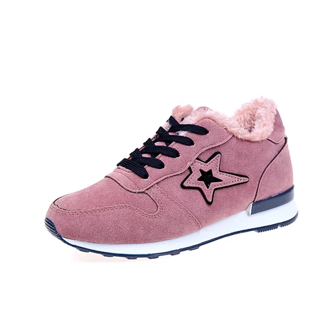 2020 Winter Plush Women Tennis Shoes Female Warm Comfortable Outdoor Jogging Sport Stable Athletic green walking Trainers | Спорт и