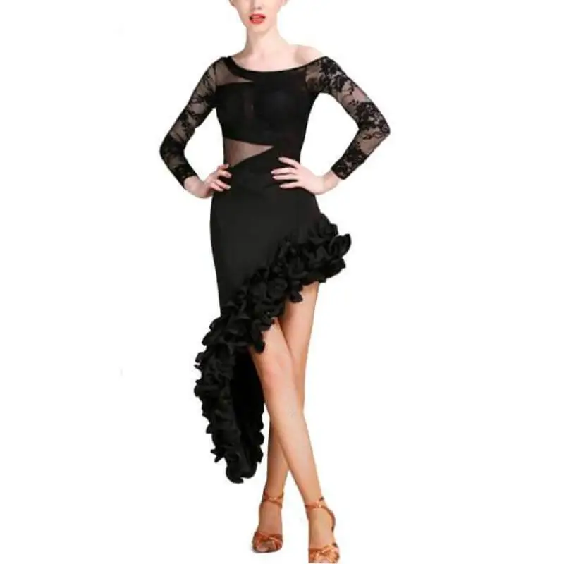Фото Asymmetric Mini Latin Dress 207-236 Женская одежда Asymmetric Mini Latin Dress 207-236 Женская одежда