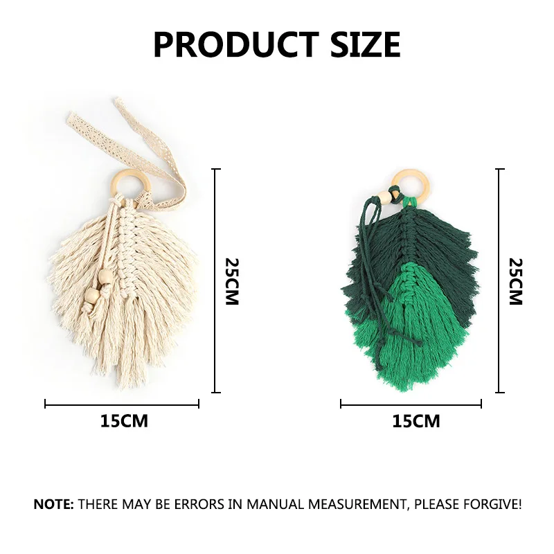 Аксессуары для украшения дома макраме Настенная подвеска в виде перьев на стену