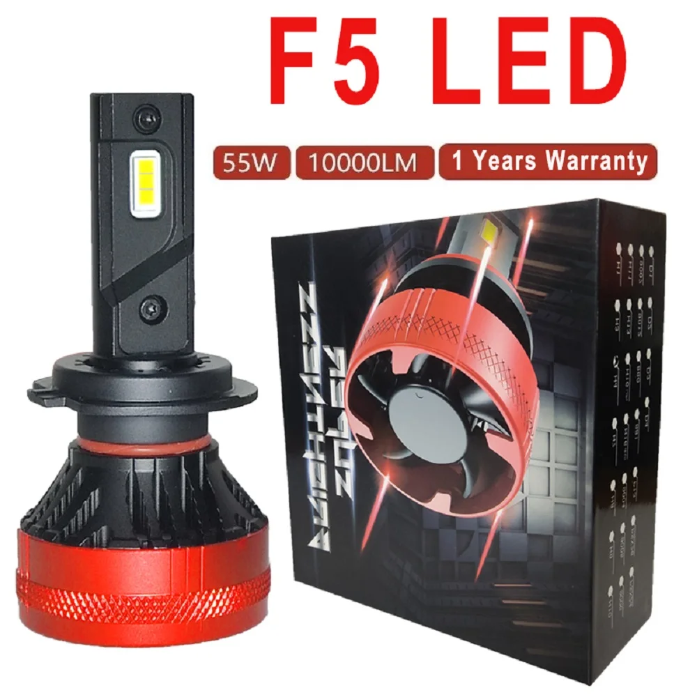 F5 110 Вт H7 светодиодные фары h11автомобильные лампы Автомобильные противотуманные фары Светодиодная лампа высокой мощности 10000LM ходовые огни для ford honda автомобильные аксессуары