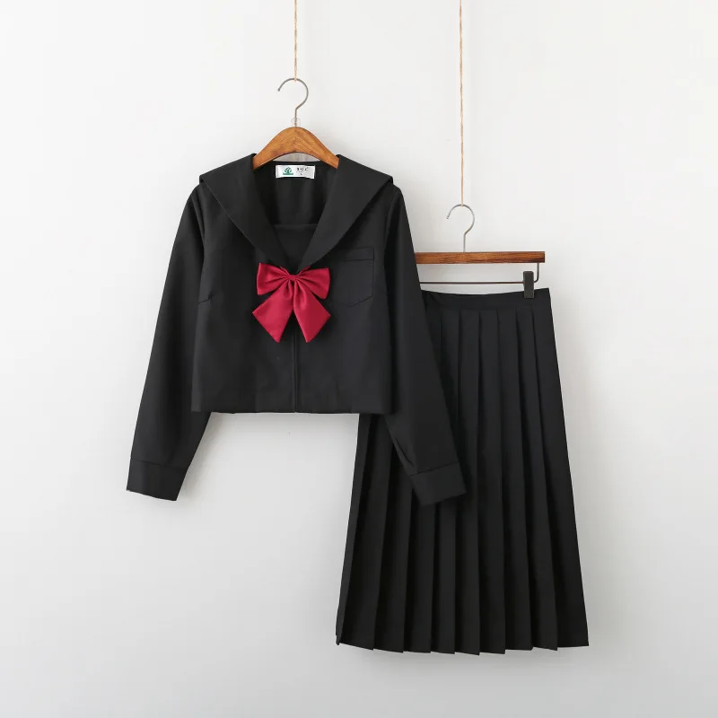 

Костюм-тройка в японском стиле колледжа, Новинка лета 2021, женский костюм, Студенческая одежда, Женская куртка, юбка, Однотонная юбка с карман...