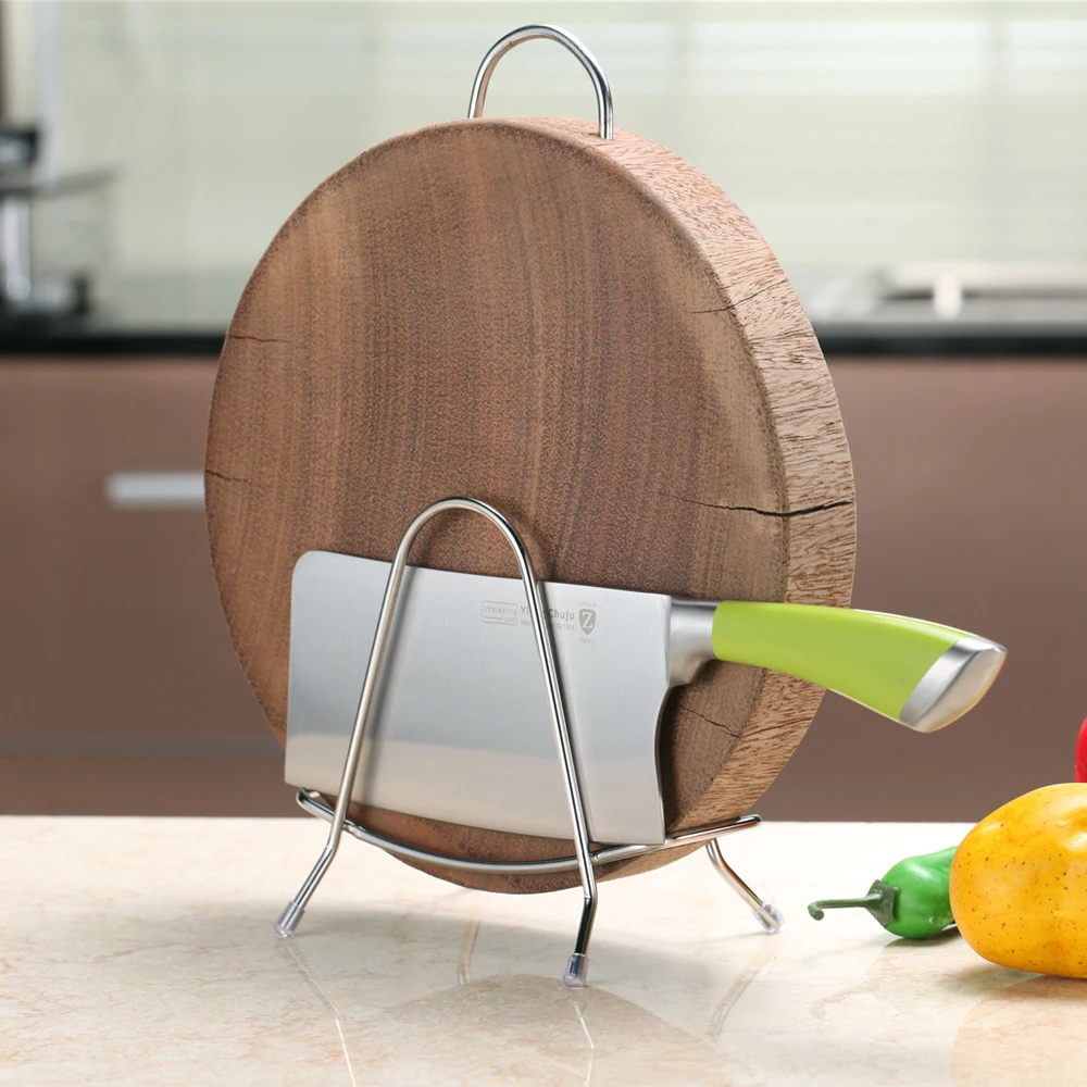 Кухня разделочная доска стеллаж для хранения Нержавеющая сталь держатель