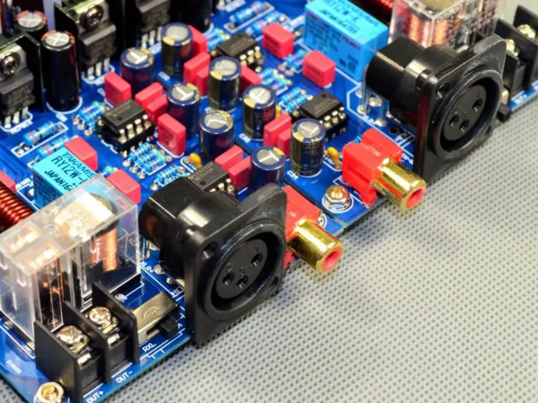 

LM3886 XLR Balanced + Single-ended BTL Bridged Single Channel Hifi Power Amplifier Board 120W+120W Power Finished Board