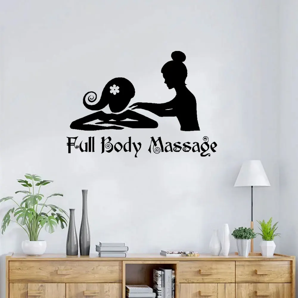 

Massage yoga Vinyl wall sticker Spa For Yoga Room Decor Art Decal Spa Room stickers on the wall DW13199