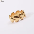 Joolim высококачественное Золото PVD без выцветания в форме сердца кольца на указательный палец для женщин ювелирные изделия из нержавеющей стали оптом