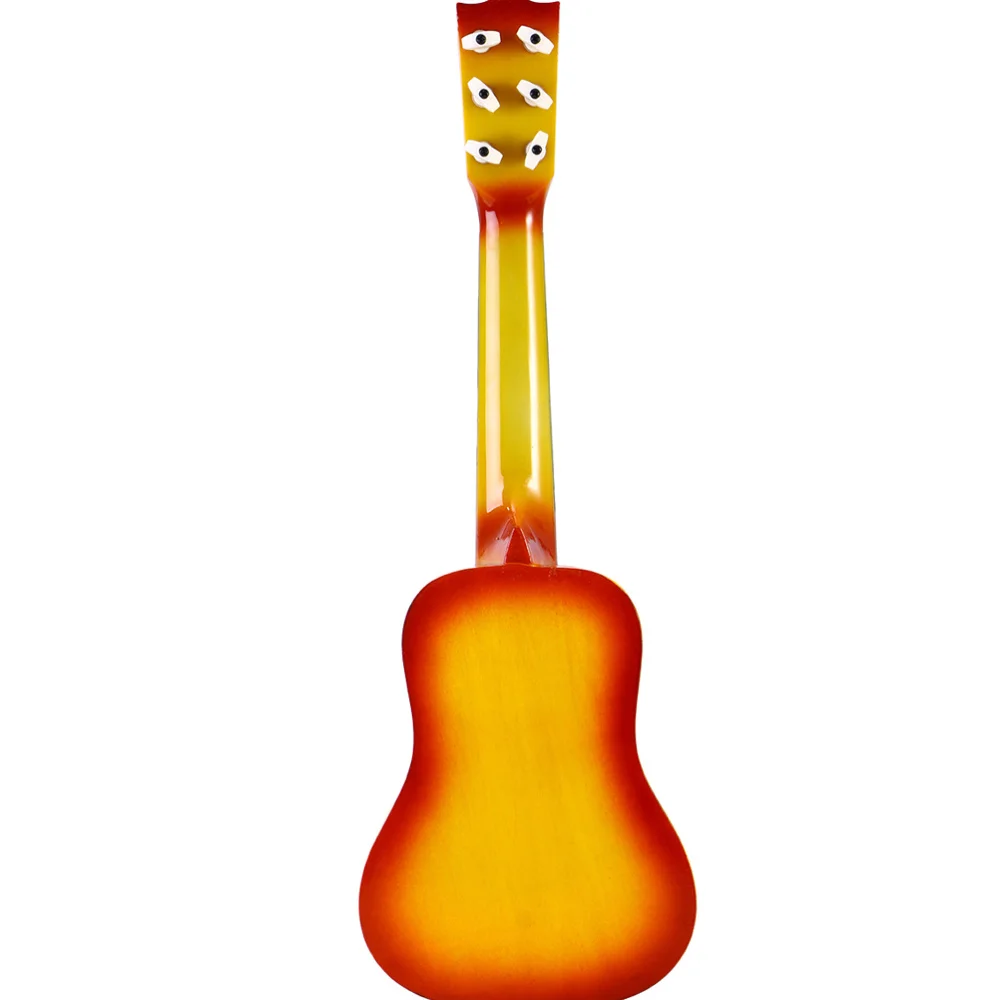 

23 Inch Wooden Guitar Interesting Musical Instrument Educational Playthings for Children Kids (Sun Color)