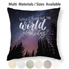 Я бы однажды не сбежал со всего мира Чехол-наволочка из хлопка и льна