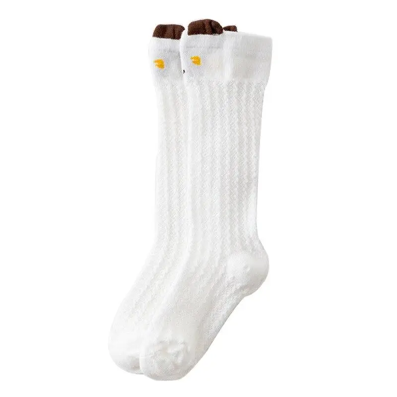 

Newborn Baby Socks Summer Mesh Baby Long Tube Knee Height Sockings Baby Pure Cotton Cartoon Socks 0-3 Years Old