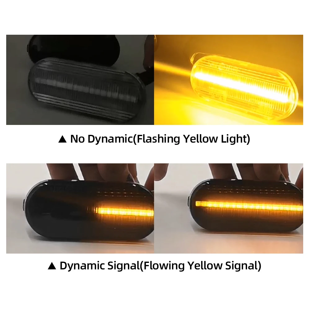 1 пара для Volkswagen VW Bora Golf 3 4 Passat 3BG поло SB6 светодиодной динамической Боковой