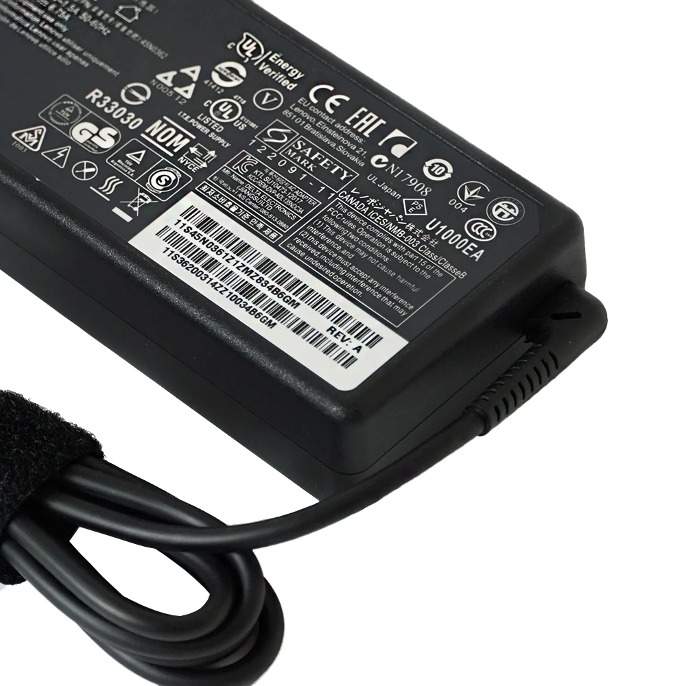 Тонкий адаптер переменного тока 20 в 6 75 а для Lenovo Charger Laptop IdeaPad Z710 Y50 70AM 70AS Y70 80 Touch