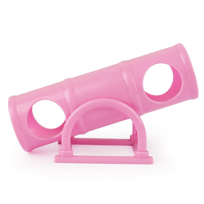 1 шт. Пластик маленький питомец игрушка качели ствола трубы интерактивную