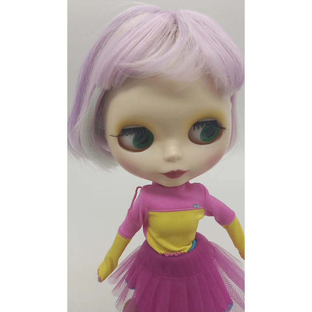 Стильный короткий прямой парик для 1/3 Blythe шарнирная кукла сделай сам светильник