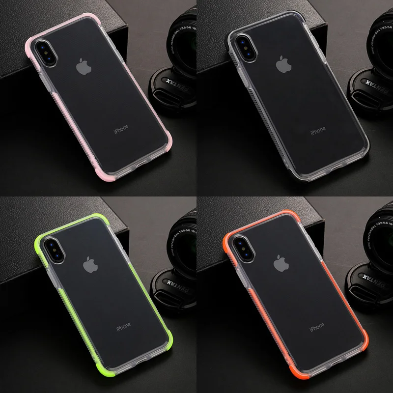 Роскошный прозрачный противоударный чехол для телефона IPhone X XS XR MAX 8 7 6S Plus